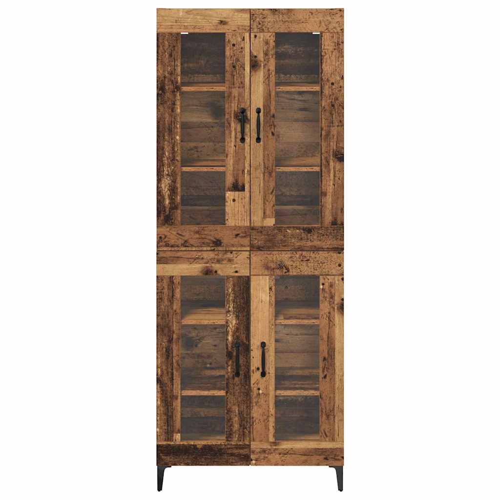 Highboard Παλιό Ξύλο 69,5 x 34 x 180 εκ. Επεξεργασμένο ξύλο