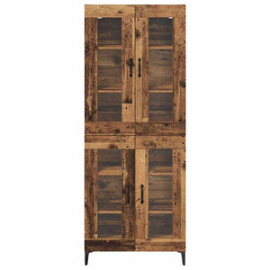 Highboard Παλιό Ξύλο 69,5 x 34 x 180 εκ. Επεξεργασμένο Ξύλο