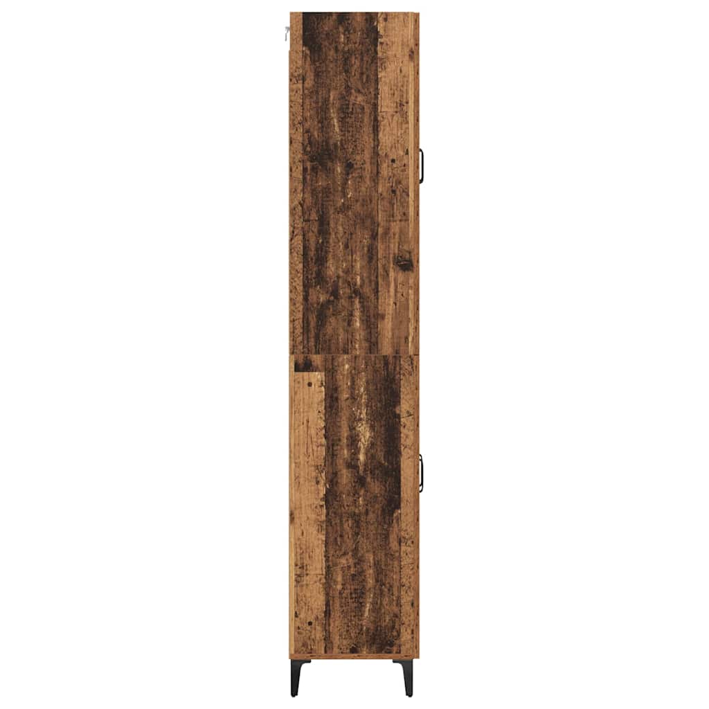 Highboard Παλιό Ξύλο 69,5 x 34 x 180 εκ. Επεξεργασμένο ξύλο