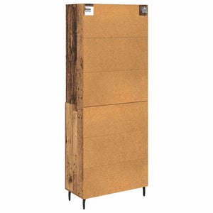 Highboard με συρτάρι 2 pcs Παλιό Ξύλο Επεξεργασμένο ξύλο - Pakobazaar