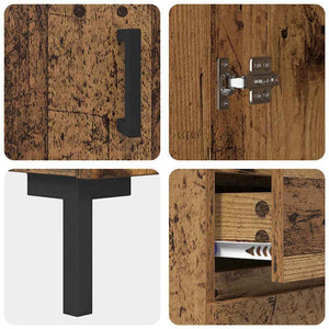 Highboard Παλιό ξύλο 69,5 x 34 x 180 εκ. Επεξεργασμένο Ξύλο