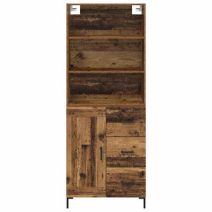 Highboard Παλιό ξύλο 69,5 x 34 x 180 εκ. Επεξεργασμένο Ξύλο
