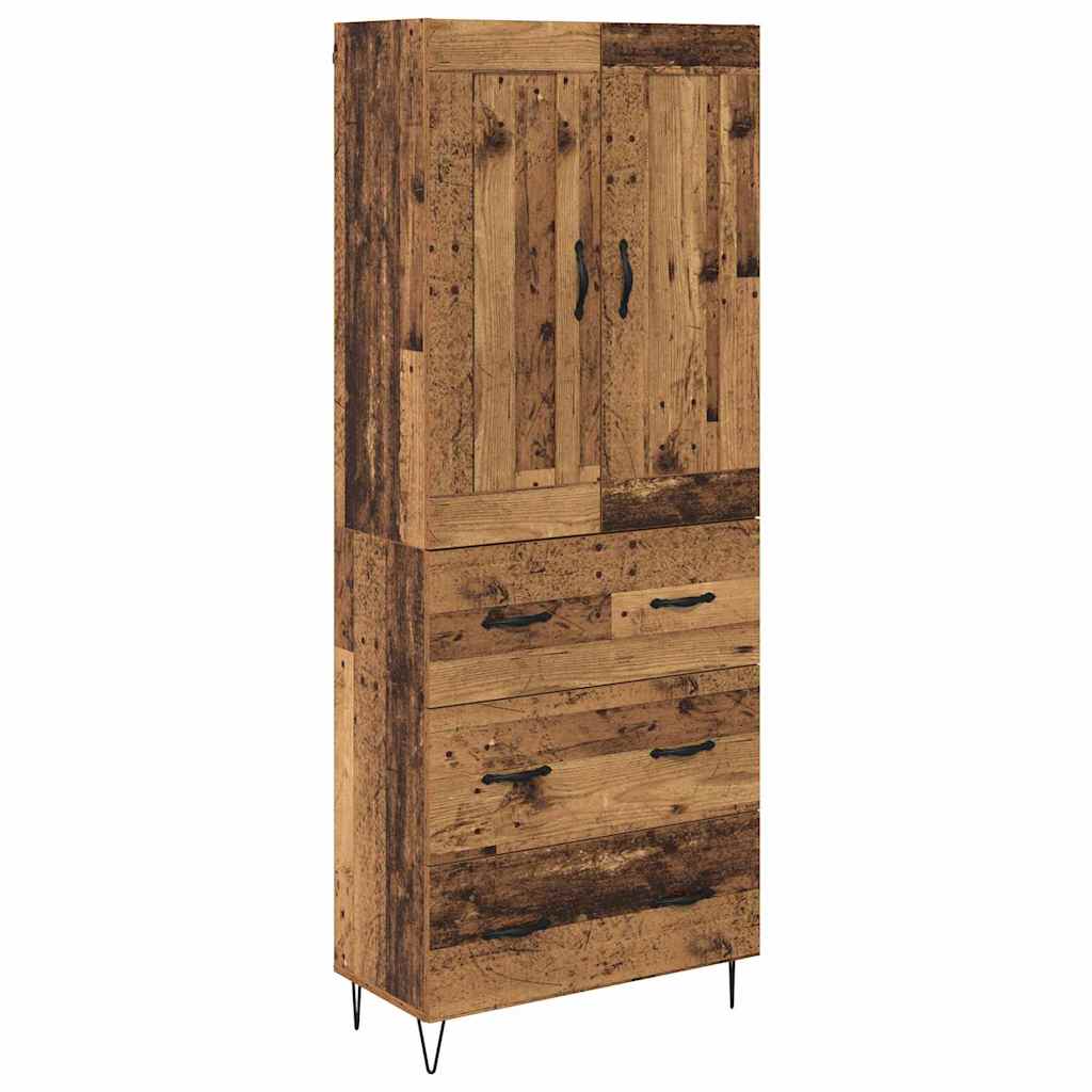 Highboard Παλιό Ξύλο 69,5 x 34 x 180 εκ. Επεξεργασμένο ξύλο - Pakobazaar