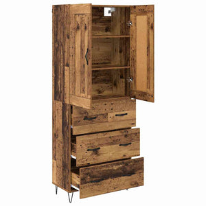 Highboard Παλιό Ξύλο 69,5 x 34 x 180 εκ. Επεξεργασμένο ξύλο - Pakobazaar