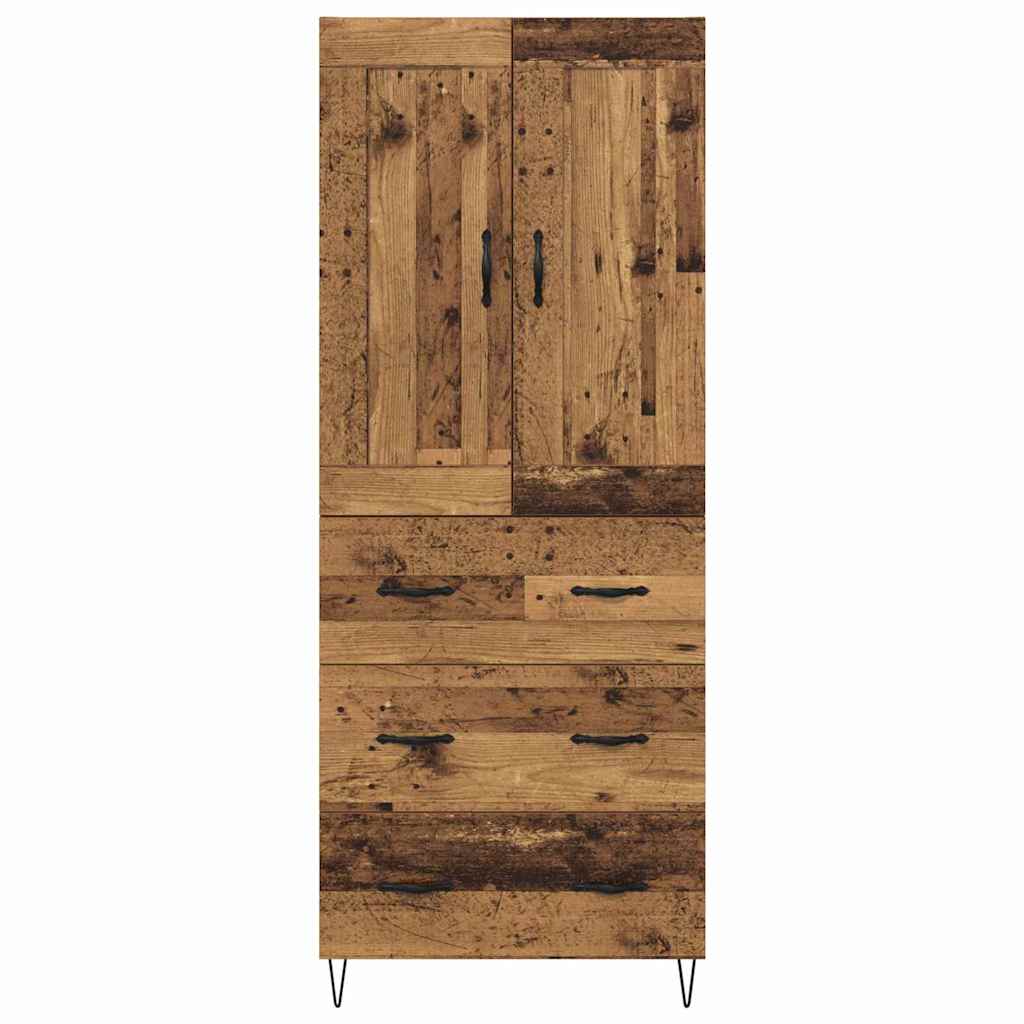 Highboard Παλιό Ξύλο 69,5 x 34 x 180 εκ. Επεξεργασμένο ξύλο - Pakobazaar