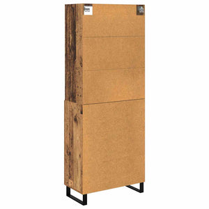 Highboard 2 τμχ. Παλιό ξύλο 69,5 x 34 x 180 εκ.