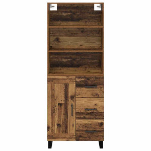 Highboard 2 τμχ. Παλιό ξύλο 69,5 x 34 x 180 εκ.