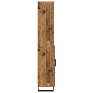Highboard 2 τμχ. Παλιό ξύλο 69,5 x 34 x 180 εκ.