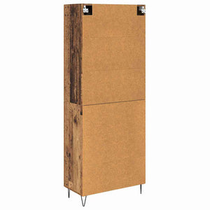 Highboard 2 τμχ. Παλιό ξύλο 69,5 x 34 x 180 εκ.