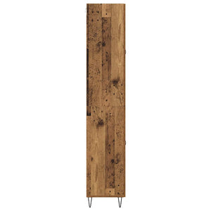 Highboard 2 τμχ. Παλιό ξύλο 69,5 x 34 x 180 εκ.