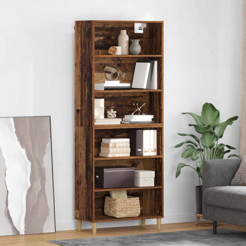 Highboard Παλιό Ξύλο 69,5 x 32,5 x 180 εκ Επεξεργασμένο ξύλο