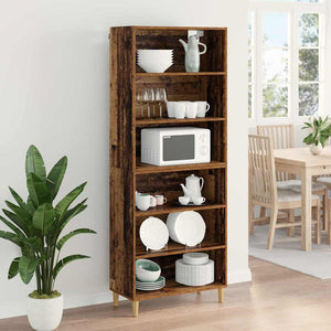 Highboard Παλιό Ξύλο 69,5 x 32,5 x 180 εκ Επεξεργασμένο Ξύλο