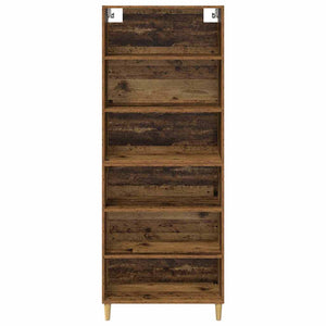 Highboard Παλιό Ξύλο 69,5 x 32,5 x 180 εκ Επεξεργασμένο Ξύλο