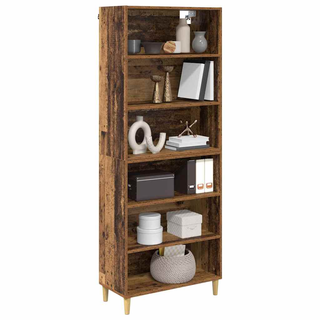 Highboard Παλιό Ξύλο 69,5 x 32,5 x 180 εκ Επεξεργασμένο ξύλο