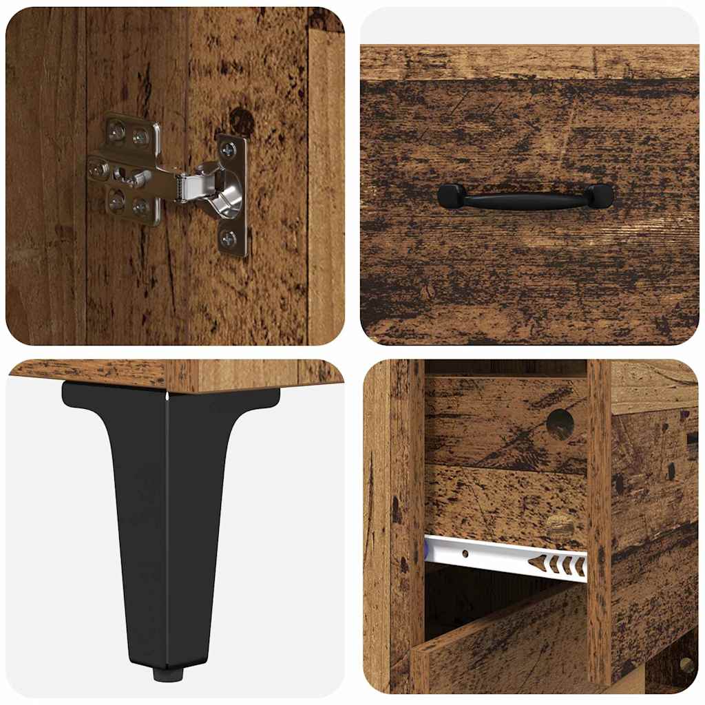 Highboard Παλιό Ξύλο 69,5 x 34 x 180 εκ. Επεξεργασμένο ξύλο - Pakobazaar