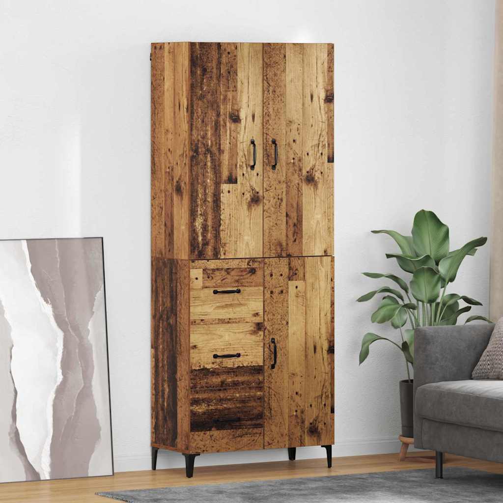 Highboard Παλιό Ξύλο 69,5 x 34 x 180 εκ. Επεξεργασμένο ξύλο - Pakobazaar