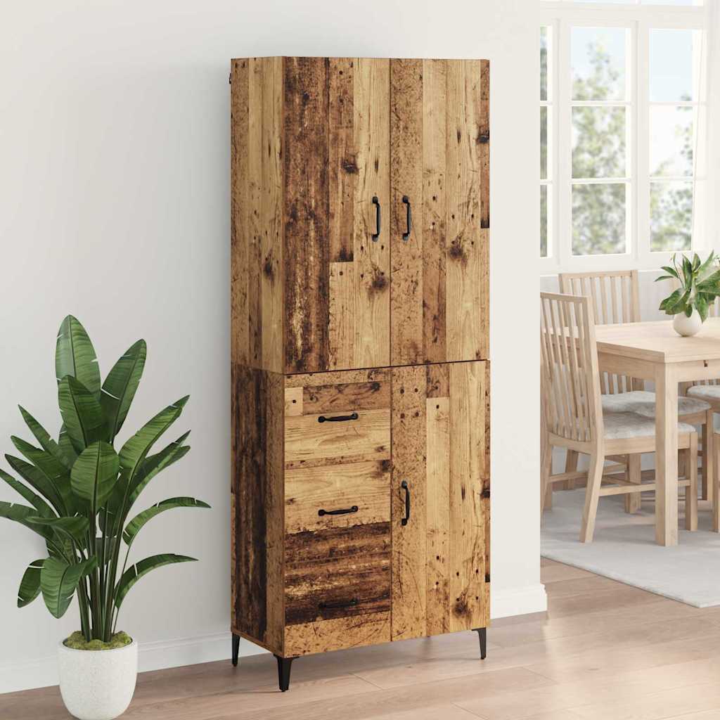 Highboard Παλιό Ξύλο 69,5 x 34 x 180 εκ. Επεξεργασμένο ξύλο - Pakobazaar