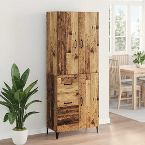Highboard Παλιό Ξύλο 69,5 x 34 x 180 εκ. Επεξεργασμένο ξύλο - Pakobazaar
