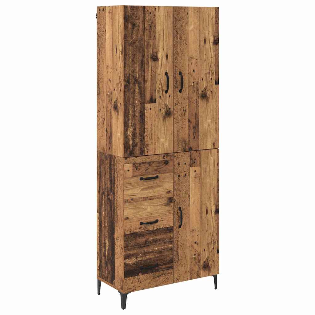 Highboard Παλιό Ξύλο 69,5 x 34 x 180 εκ. Επεξεργασμένο ξύλο - Pakobazaar