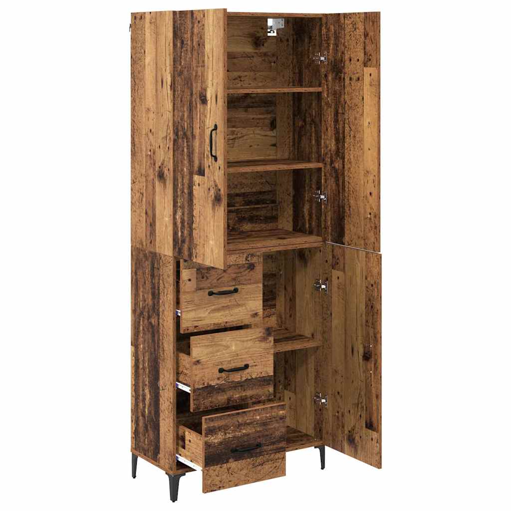 Highboard Παλιό Ξύλο 69,5 x 34 x 180 εκ. Επεξεργασμένο ξύλο - Pakobazaar