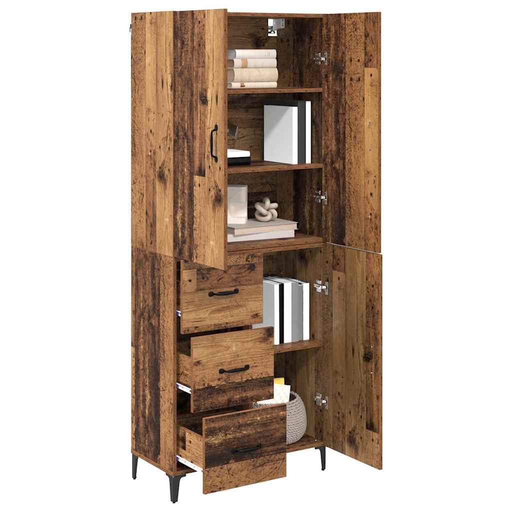 Highboard Παλιό Ξύλο 69,5 x 34 x 180 εκ. Επεξεργασμένο ξύλο - Pakobazaar