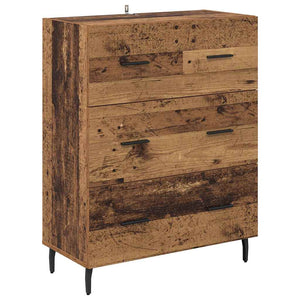 Highboard 2 τμχ. Παλιό ξύλο 69,5 x 34 x 180 εκ.
