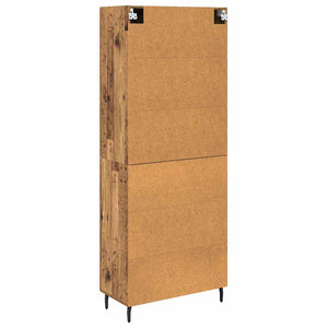 Highboard 2 τμχ. Παλιό ξύλο 69,5 x 34 x 180 εκ.