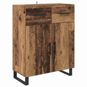 Highboard 2 τμχ. Παλιό ξύλο 69,5 x 34 x 180 εκ.