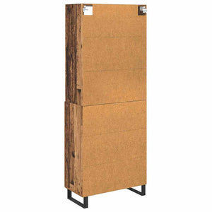 Highboard 2 τμχ. Παλιό ξύλο 69,5 x 34 x 180 εκ.