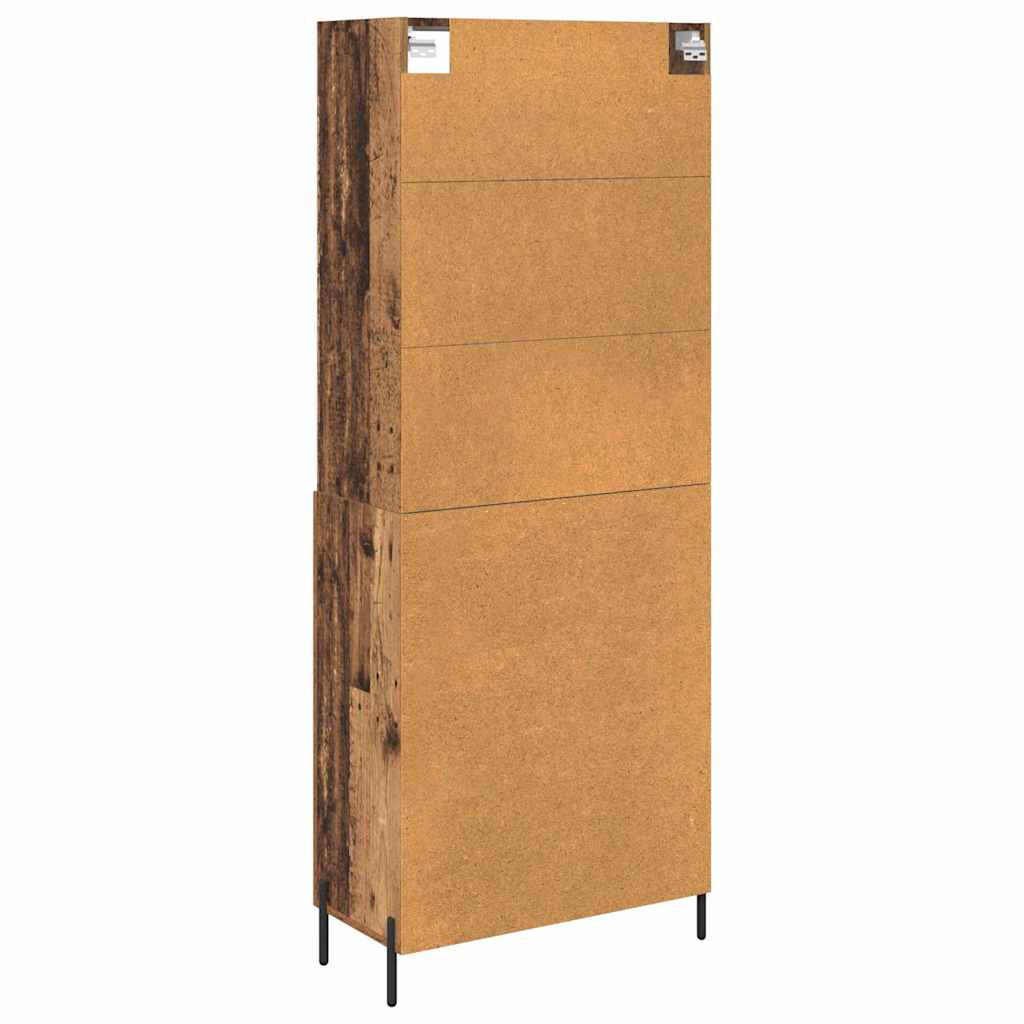 Highboard Παλιό Ξύλο 69,5 x 32,5 x 180 εκ Επεξεργασμένο ξύλο