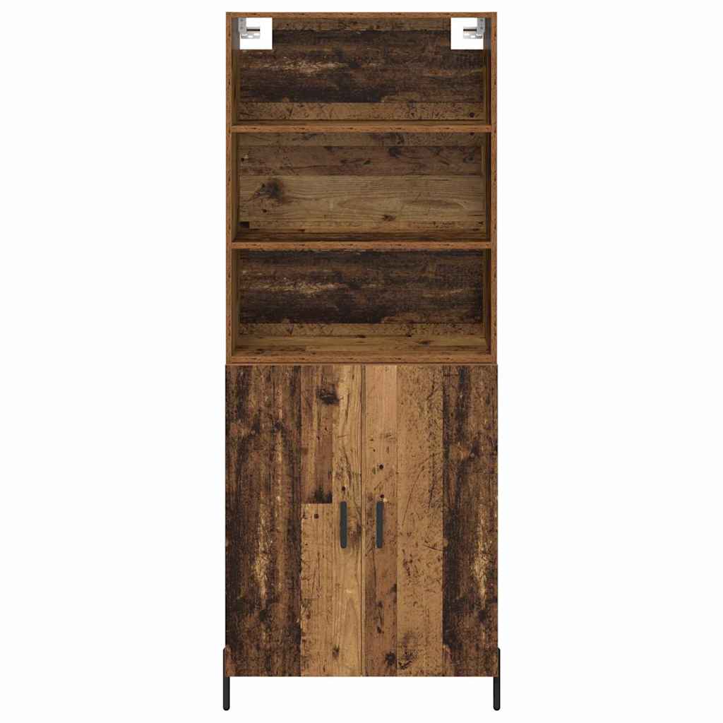 Highboard Παλιό Ξύλο 69,5 x 32,5 x 180 εκ Επεξεργασμένο ξύλο