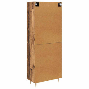 Highboard Παλιό Ξύλο 69,5 x 34 x 180 εκ. Επεξεργασμένο Ξύλο