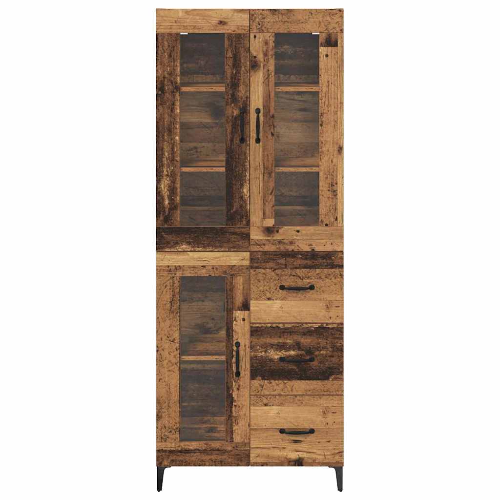 Highboard Παλιό Ξύλο 69,5 x 34 x 180 εκ. Επεξεργασμένο ξύλο