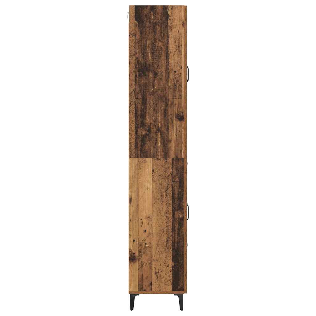Highboard Παλιό Ξύλο 69,5 x 34 x 180 εκ. Επεξεργασμένο ξύλο