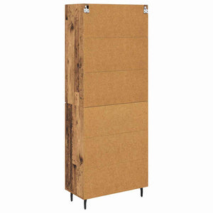 Highboard 2 pcs Παλιό Ξύλο Επεξεργασμένο ξύλο - Pakobazaar