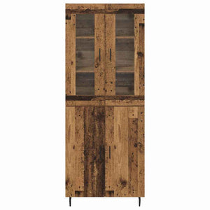 Highboard 2 pcs Παλιό Ξύλο Επεξεργασμένο ξύλο - Pakobazaar