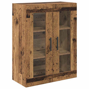 Highboard 2 τμχ. Παλιό Ξύλο 69,5 x 34 x 180 εκ.