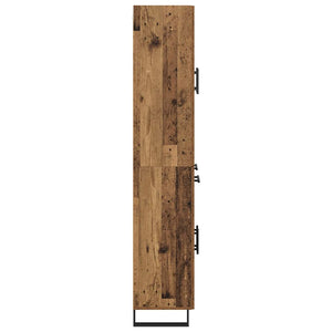 Highboard 2 τμχ. Παλιό Ξύλο 69,5 x 34 x 180 εκ.