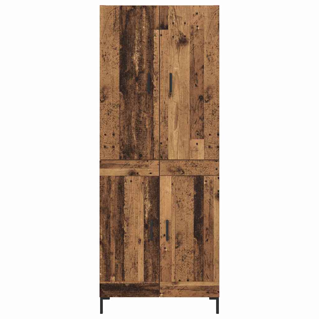 Highboard Παλιό Ξύλο 69,5 x 34 x 180 εκ. Επεξεργασμένο ξύλο