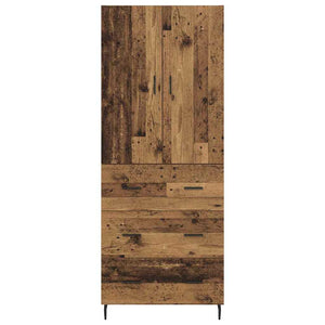 Highboard 2 τμχ. Παλιό Ξύλο 69,5 x 34 x 180 εκ.