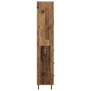 Highboard 2 τμχ. Παλιό Ξύλο 69,5 x 34 x 180 εκ.