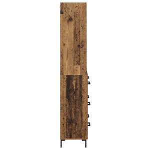 Highboard Παλιό ξύλο 69,5 x 34 x 180 εκ. Επεξεργασμένο Ξύλο