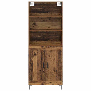 Highboard Παλιό ξύλο 69,5 x 34 x 180 εκ. Επεξεργασμένο Ξύλο