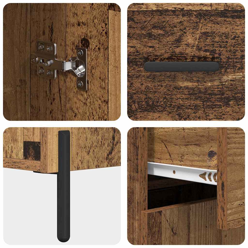 Highboard Παλιό Ξύλο 69,5 x 34 x 180 εκ. Επεξεργασμένο ξύλο
