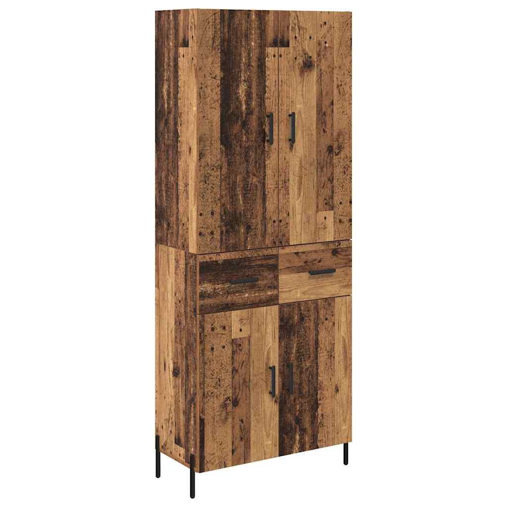 Highboard Παλιό Ξύλο 69,5 x 34 x 180 εκ. Επεξεργασμένο ξύλο