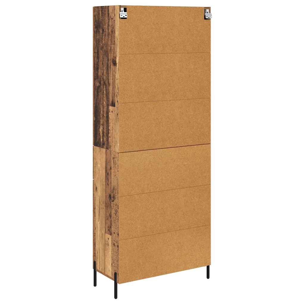 Highboard Παλιό Ξύλο 69,5 x 34 x 180 εκ. Επεξεργασμένο ξύλο