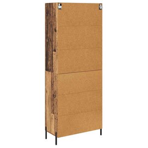 Highboard Παλιό Ξύλο 69,5 x 34 x 180 εκ. Επεξεργασμένο Ξύλο