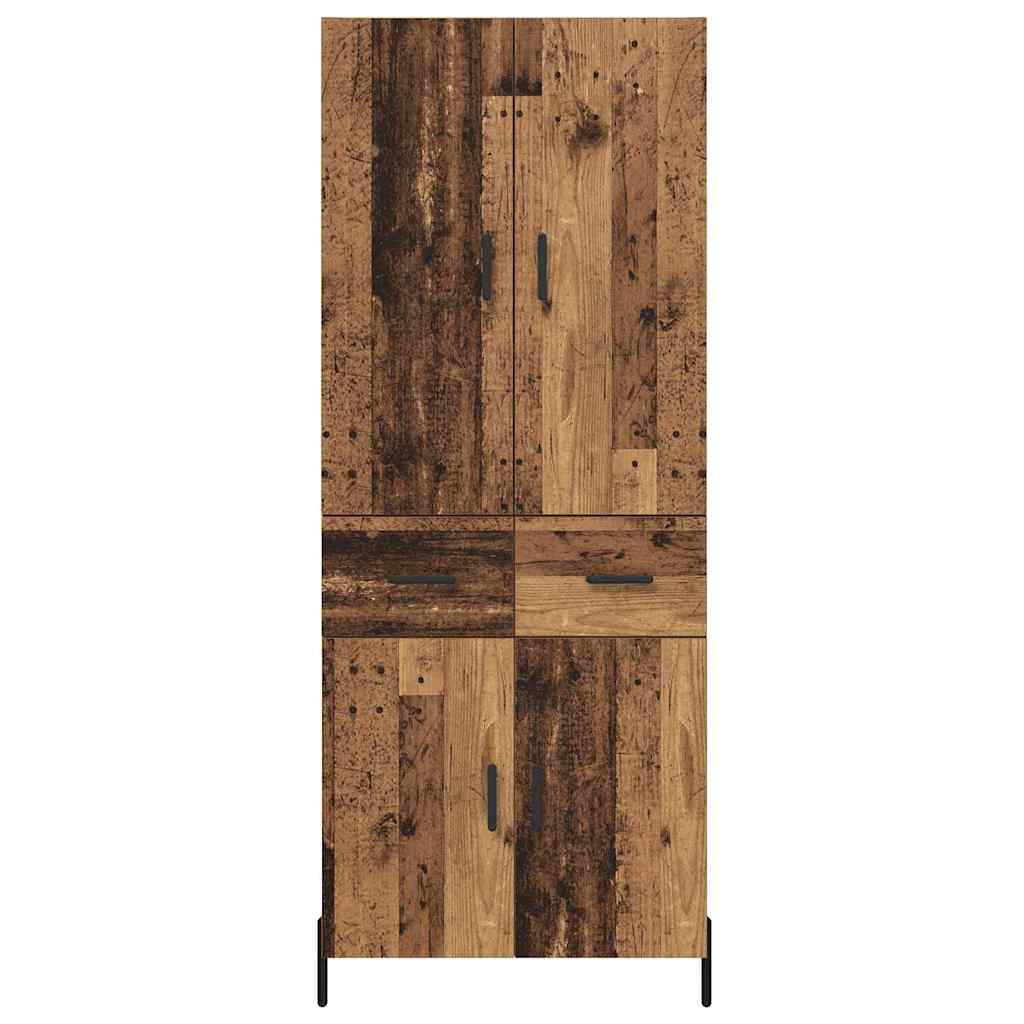 Highboard Παλιό Ξύλο 69,5 x 34 x 180 εκ. Επεξεργασμένο ξύλο