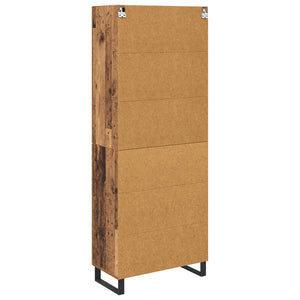 Highboard 2 τμχ. Παλιό Ξύλο 69,5 x 34 x 180 εκ.