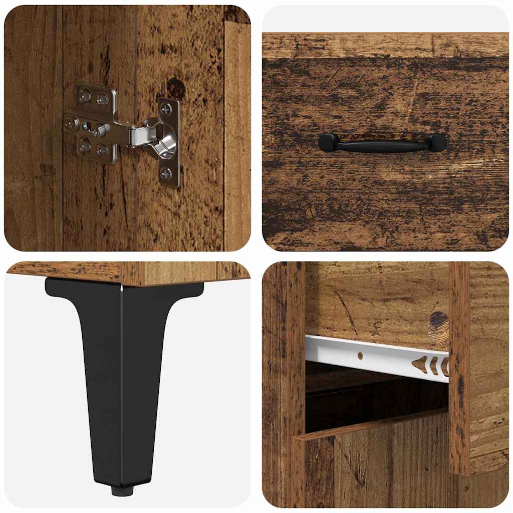 Highboard Παλιό Ξύλο 69,5 x 34 x 180 εκ. Επεξεργασμένο ξύλο - Pakobazaar